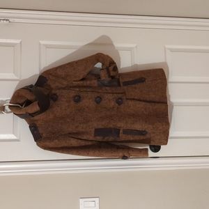 Woman's Mackage Jacket, size M, brown, leather trim